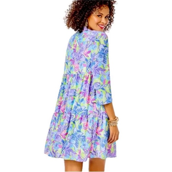 Lilly Pulitzer Martine Dress in Dew Drop Stay Fly Size S NWT - Picture 3 of 13